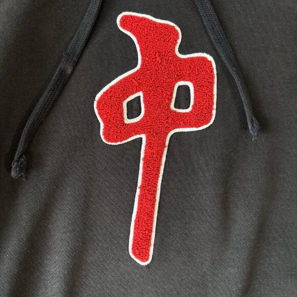 Y2K RDS Red Dragon Hoodie Mens S 3D Embroidered Logo skateboard Grunge Faded - Picture 8 of 16